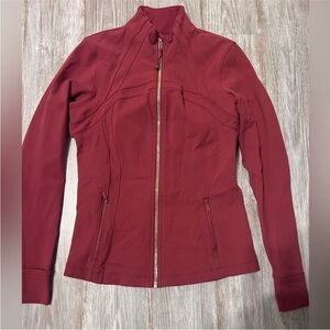 Lululemon Define Jacket - Mulled Wine with Gold Zipper